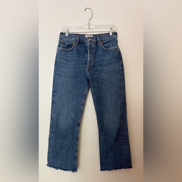 HOST PICK ❤️🥰AGOLDE RILEY HIGH RISE STRAIGHT CROP - ESCAPE - Picture 6 of 14